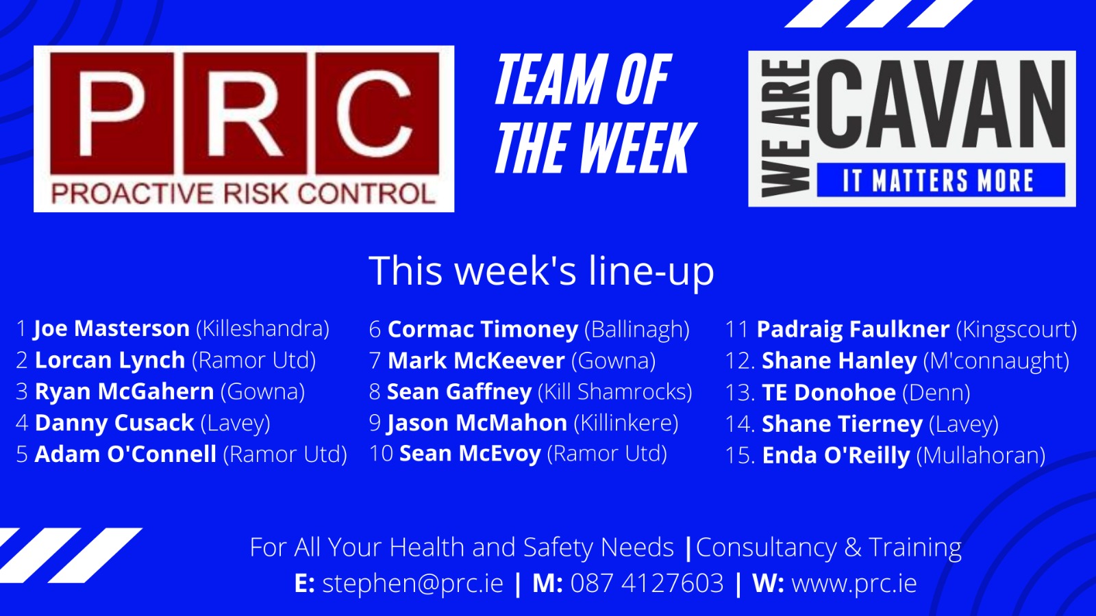 We Are Cavan - Here is this week's Proactive Risk Control team of the ...