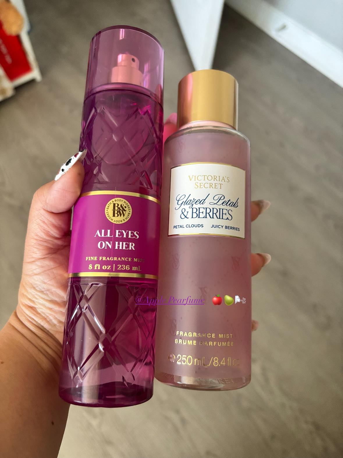 Victoria's Secret vs Bath & Body Works mists