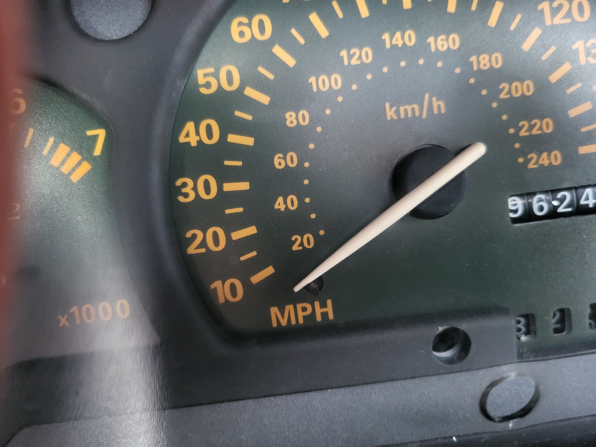 Combine D'instruments Ford Escort MK1 - Compteur Kilométrique 92996 Km - Occasion Classique