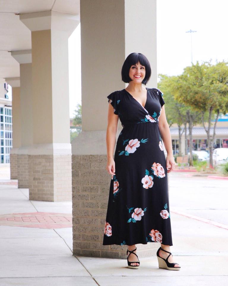 Petite length dress for effortless glam