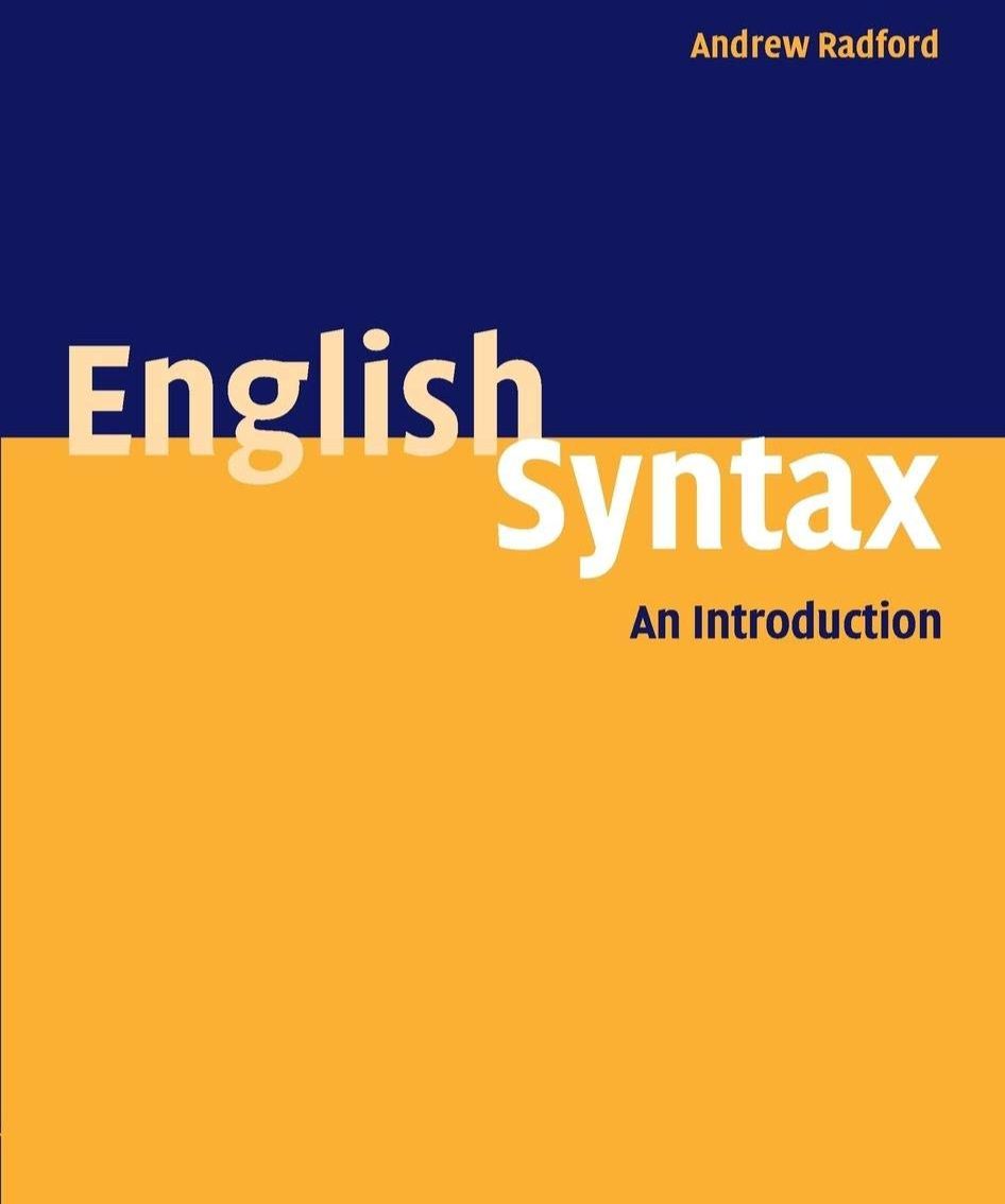 English Syntax and Argumentation book by Bas Aarts