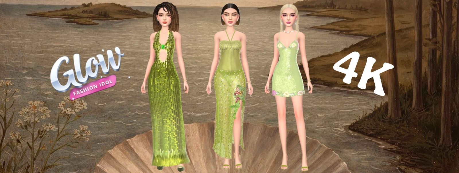 zara green dress with flowers Kennedy Blue Zara Bridesmaid Dress main image 0