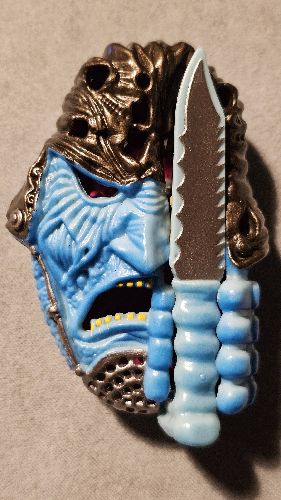 3F 【激レア】デッドストック 1990年 TOMY サウンドセンサー スカル柄 1991 Bluebird Mighty Max Monster Heads Zombie Commando and Gorillabat.