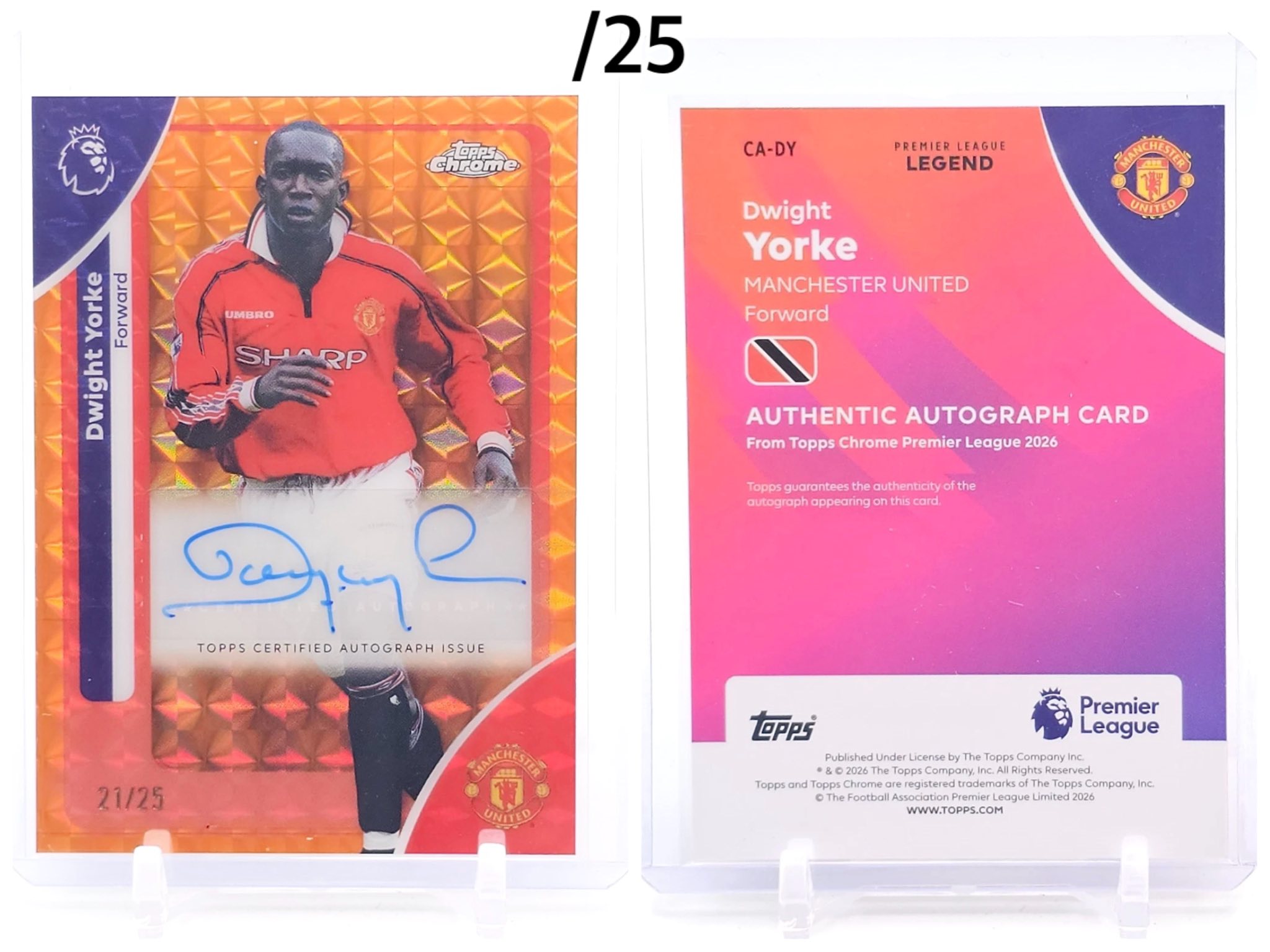 Roy Keane - Futera Signed ON CARD /04