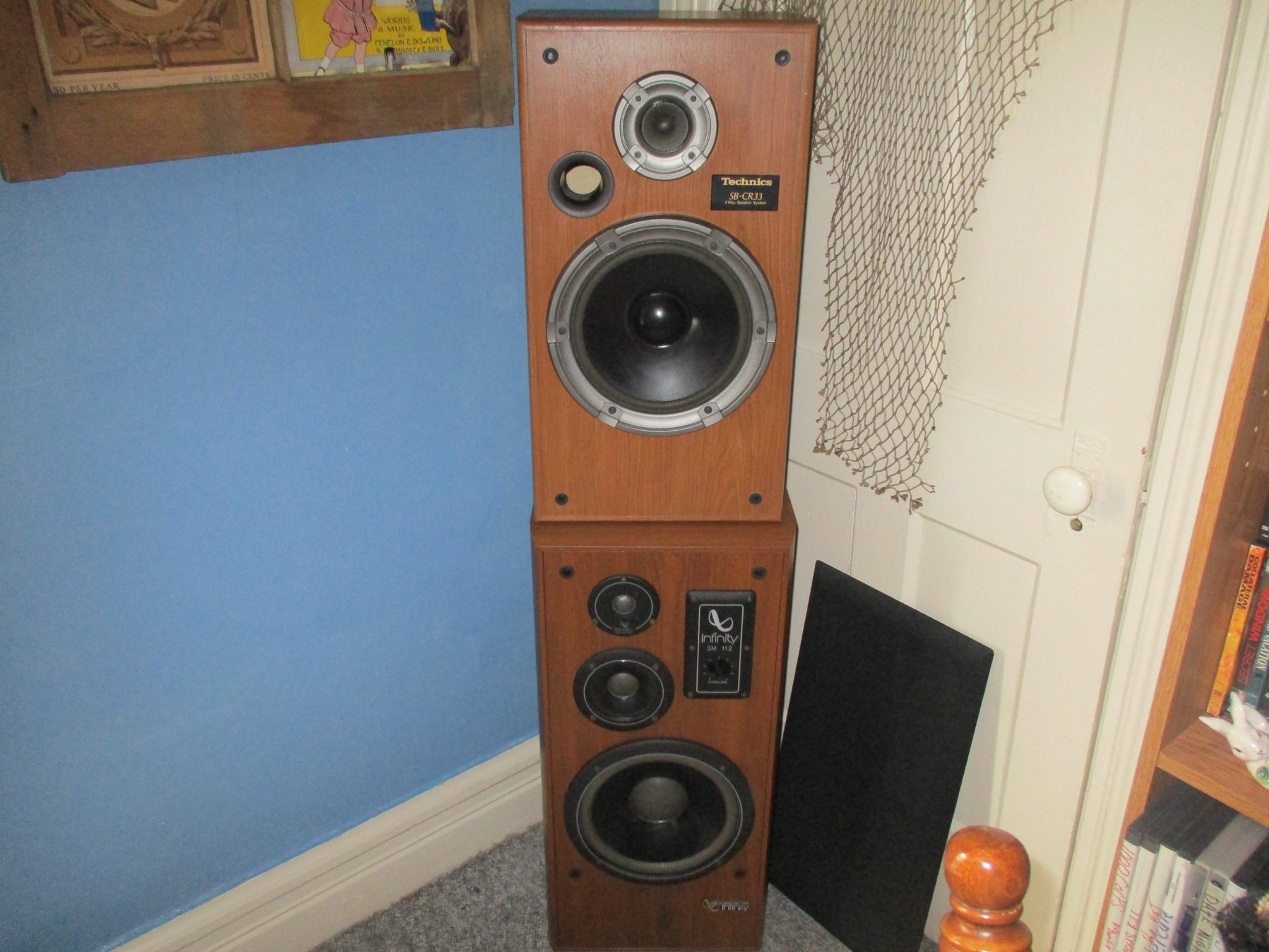 A pair of Technics Speakers Model SB- K23 3Way Speaker System for