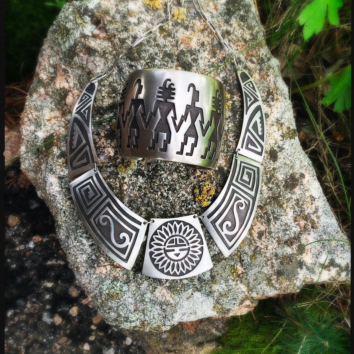 Hopi silver butterfly ring by Ruben Saufkie