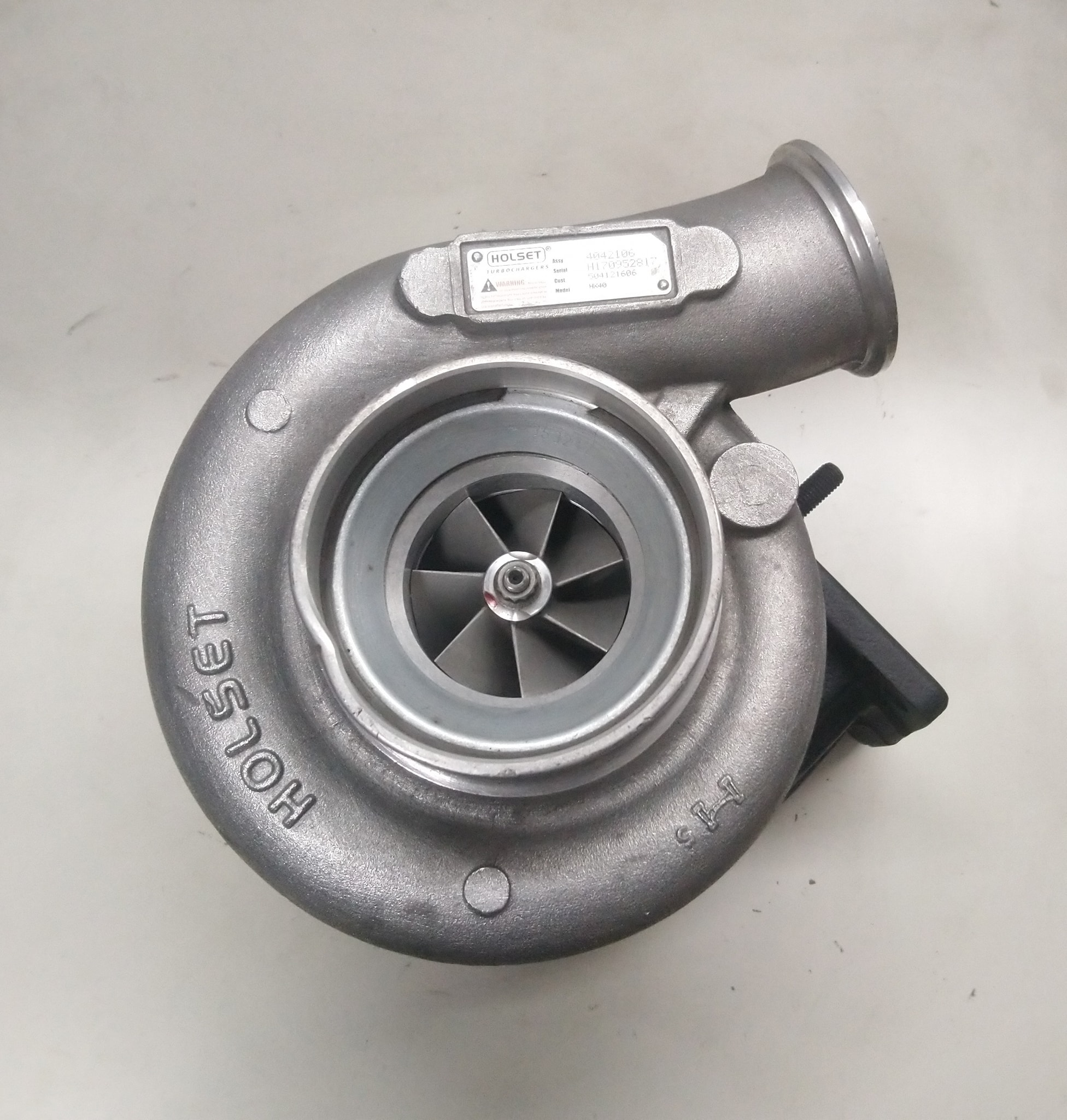 Turbocompressore Holset HX35 – T3 12 Cm Twin Scroll Vband 2,5'' – Ricostruito, Made In UK