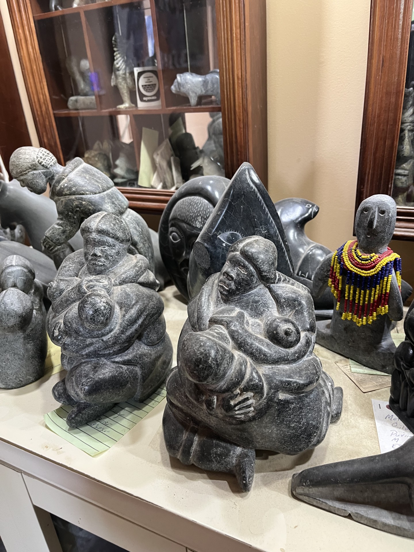 Dear Inuit art enthousiasts, I am told this carved stone smoking 