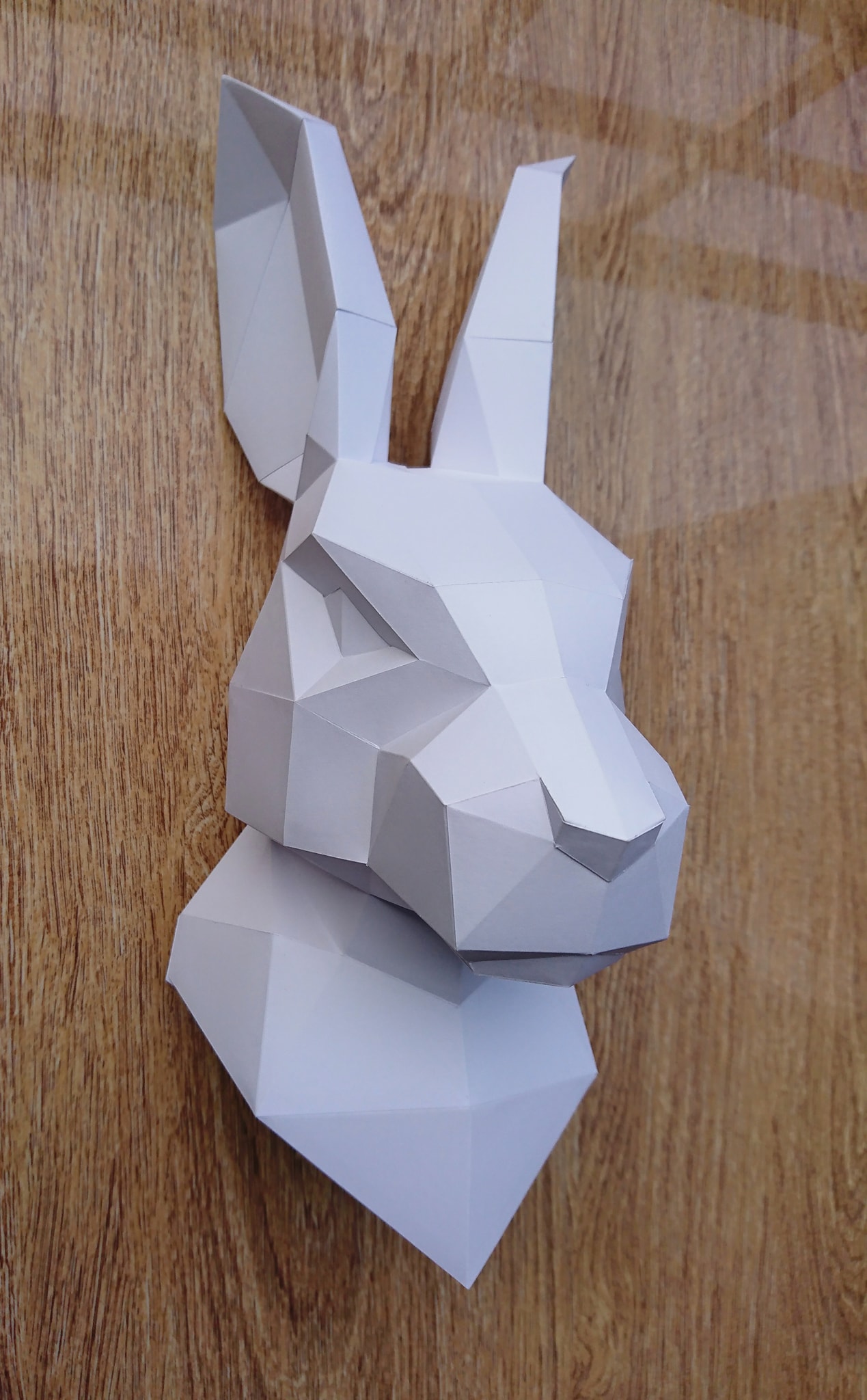Paper Iconic - 🐰 Rabbit head wall hanging papercraft from...