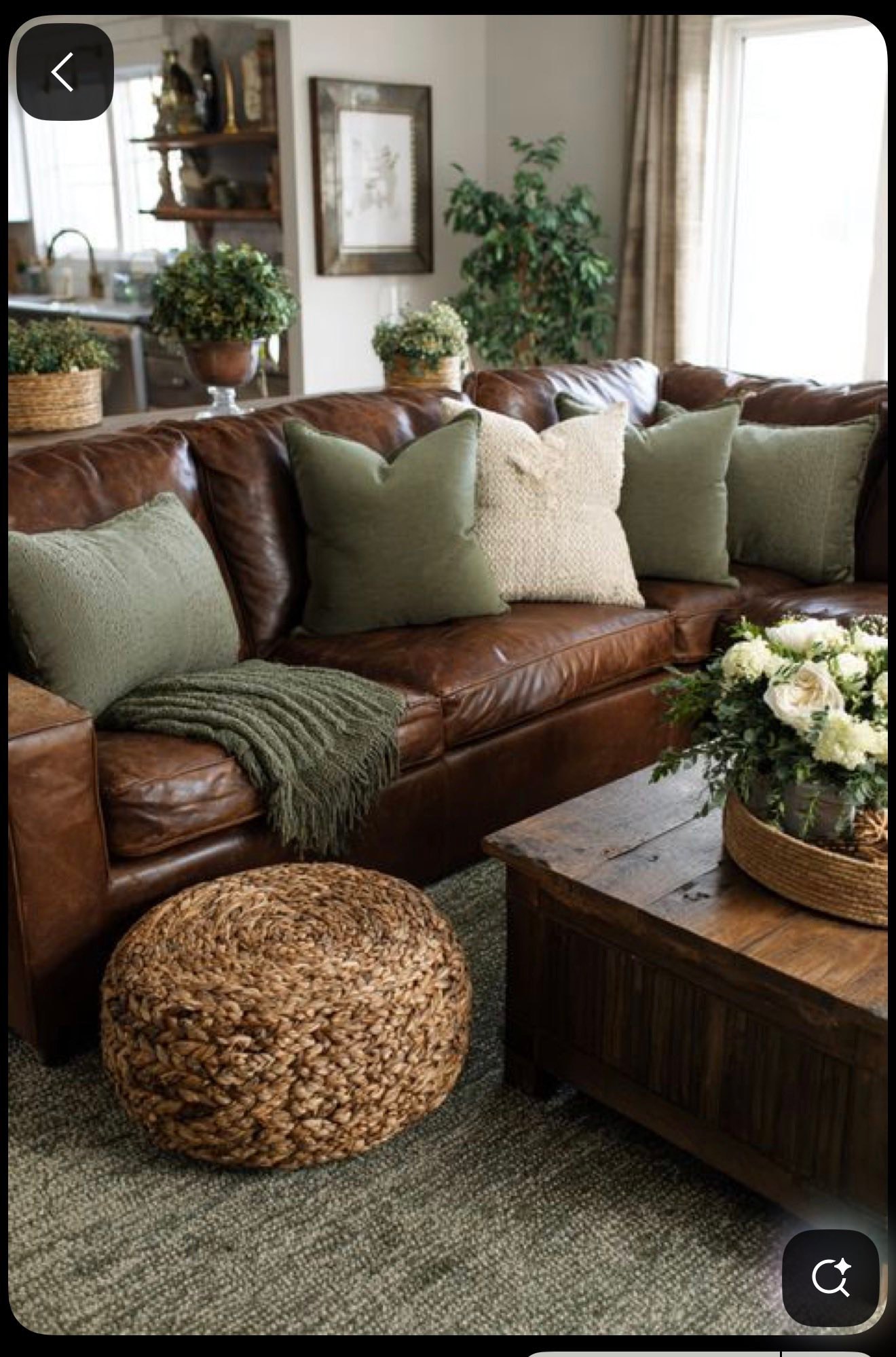 how to dress up a brown couch Help with decorating family room with dark leather sofa Short Sleeve Women's Simple فساتين موضة Color:off white/nude