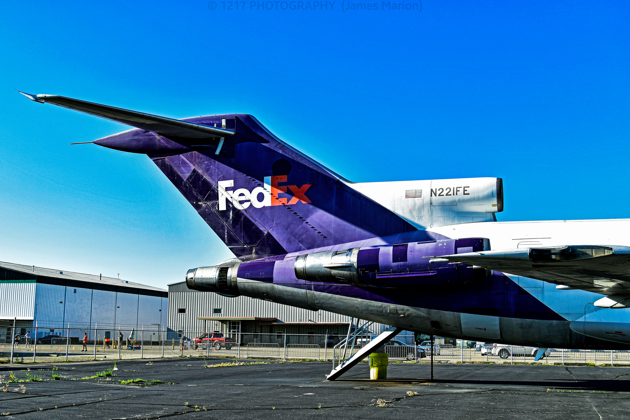 FedEx Boeing 727-233 preserved at Dayton International Airport