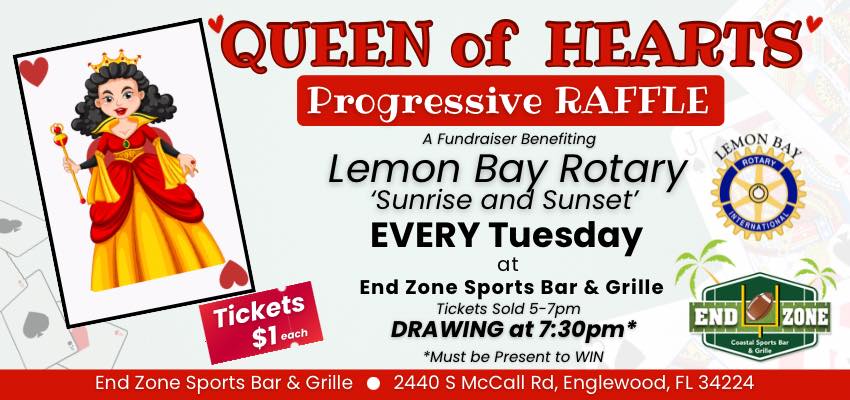 Queen of Hearts Progressive Raffle