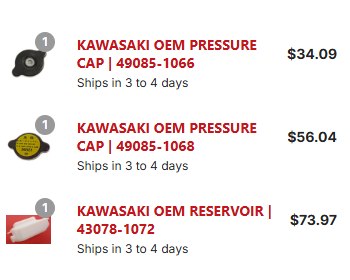 What are hacks to replace Kawasaki Mule 2510 cooling fan thermal