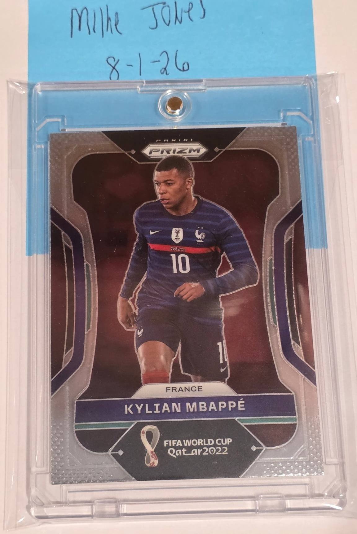This is a BIG card 🦓 Mbappe's Select Zebra Rookie in a PSA 10
