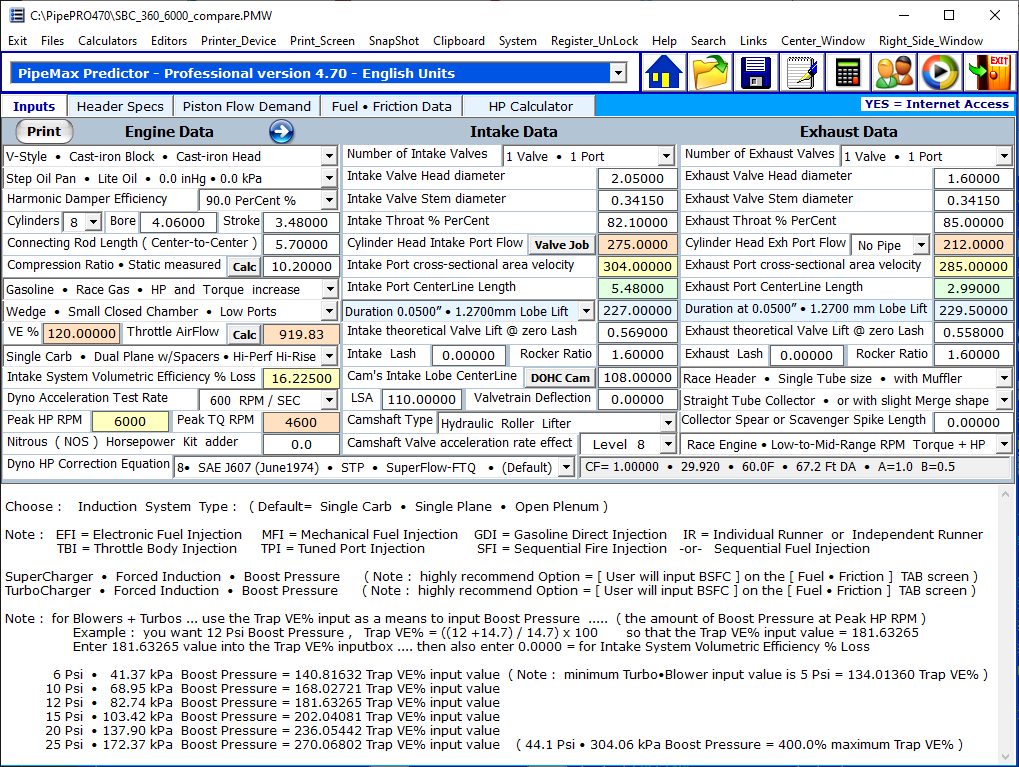 We wanted to know, if Pipemax would tell you what cam your engine ...