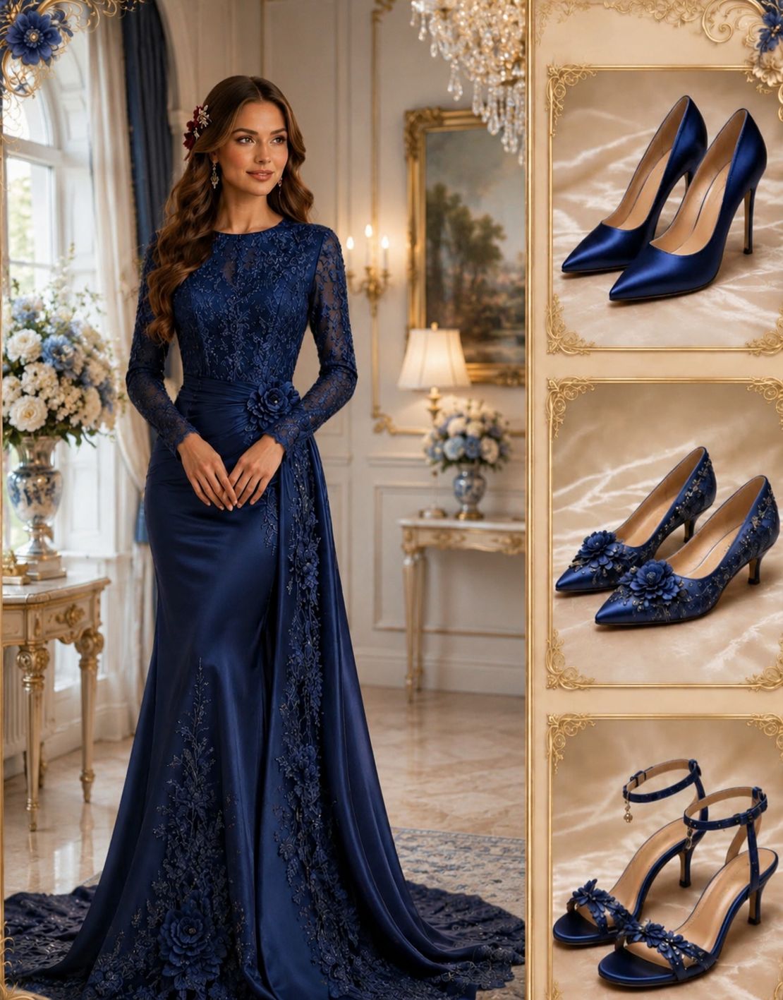 What Shoes Go With a Royal Blue Dress