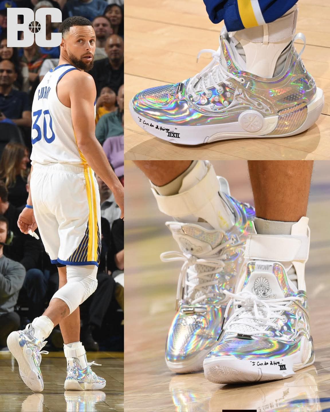 Stephen Curry wears Dwyane Wade's Li-Ning Way of Wade 12 Lux
