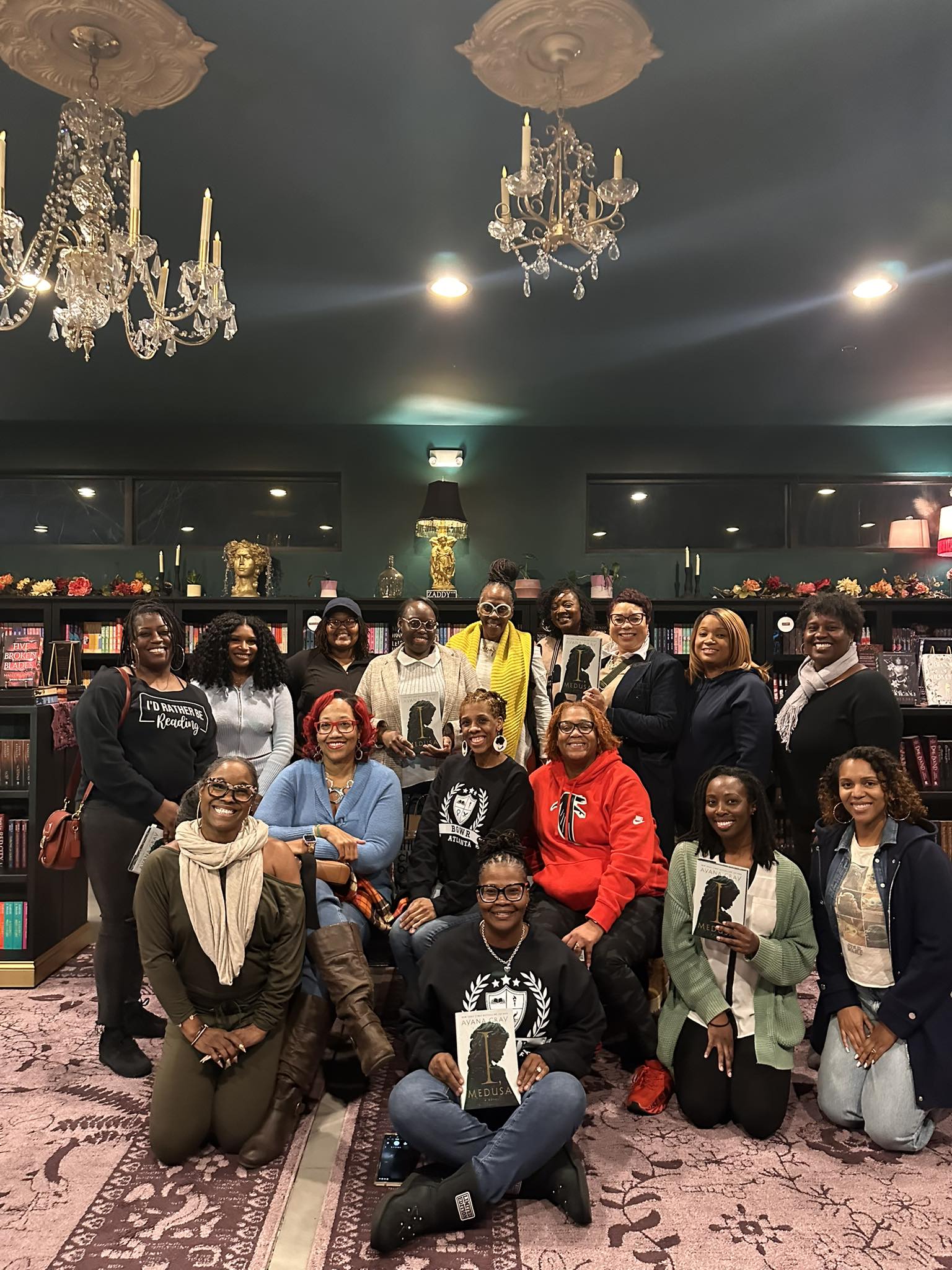 Book club discussion in Atlanta, GA