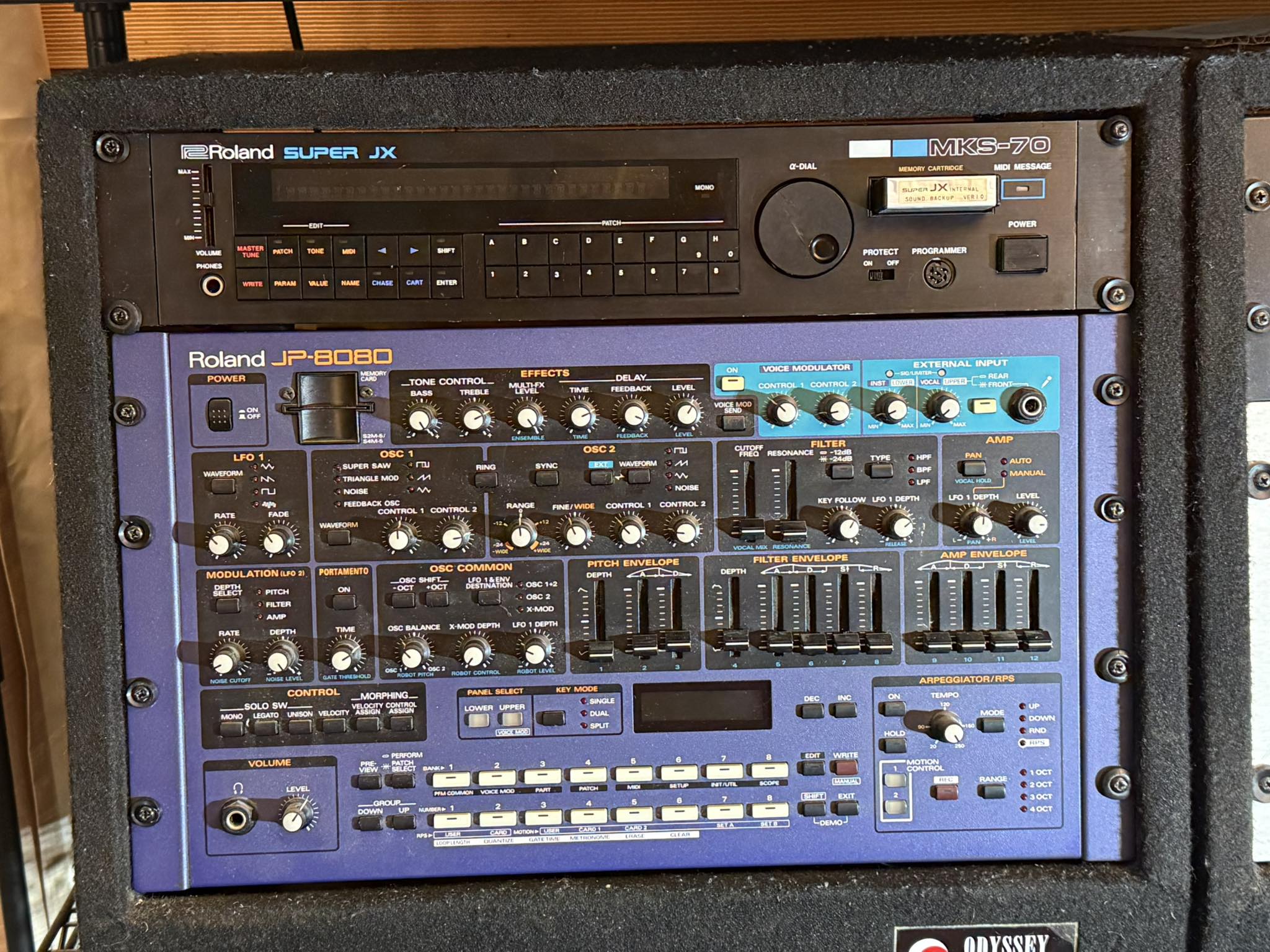 Pairing Roland MKS-70 and SUPER JX synthesizers