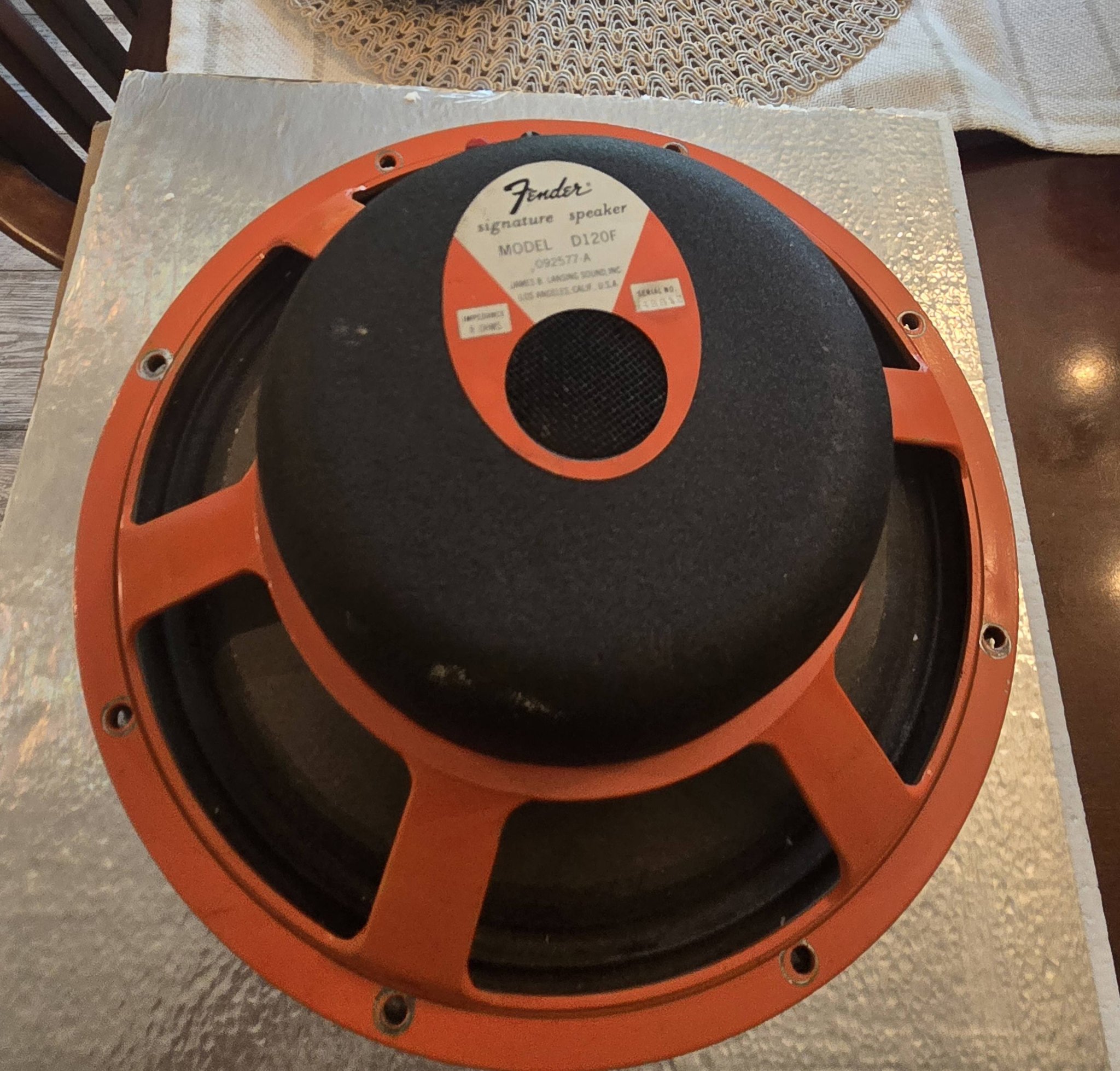 Fender D120F speaker for guitar setup