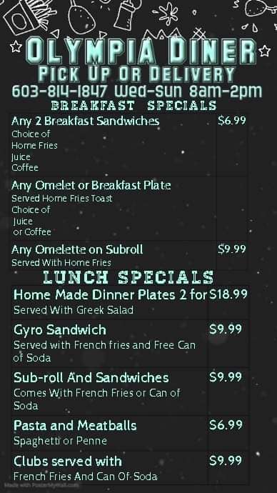 Olympia Diner | Seabrook NH