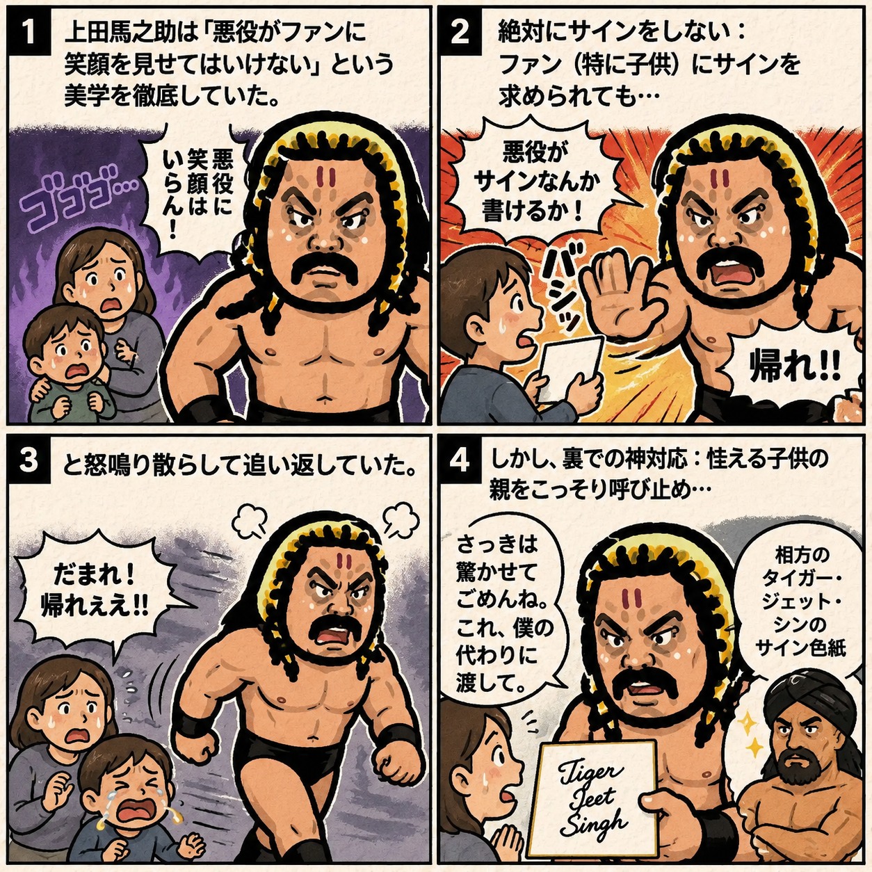 上田馬之助という悪役レスラー。
