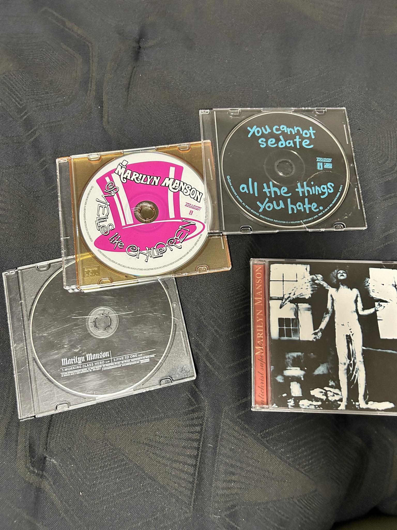 Marilyn Manson CD collection finds and losses
