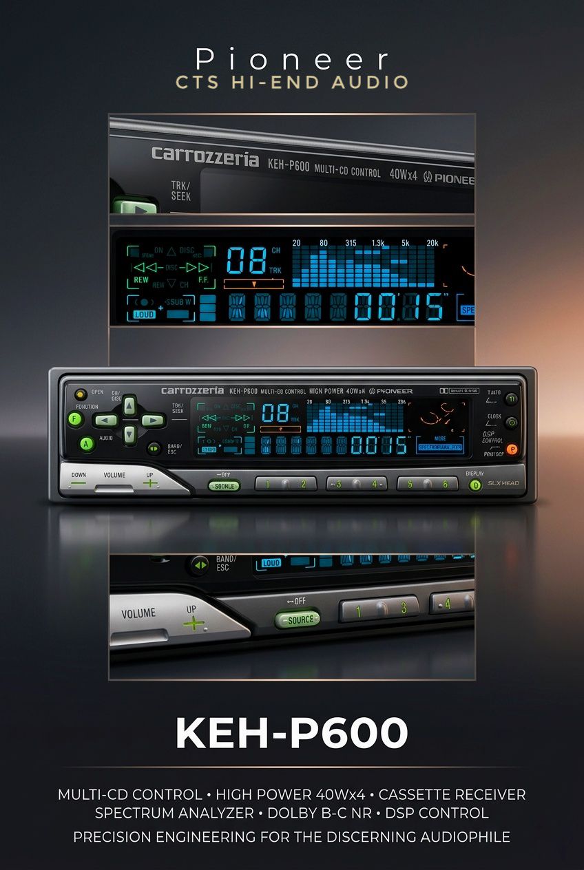 Hi-end Car Cassette in year 1990 The Pioneer KEH-P600