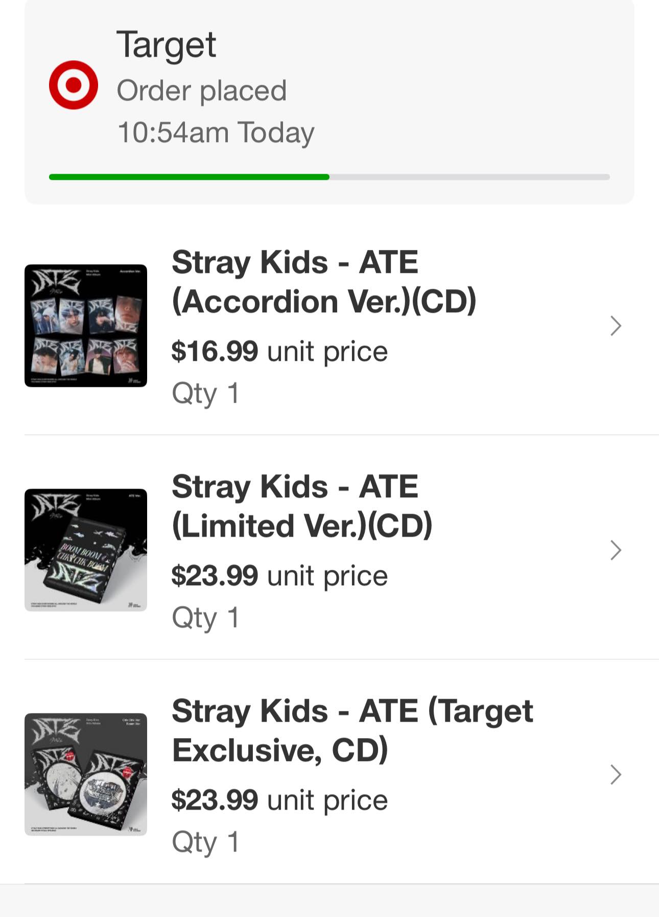 Stray Kids album and merch from Target