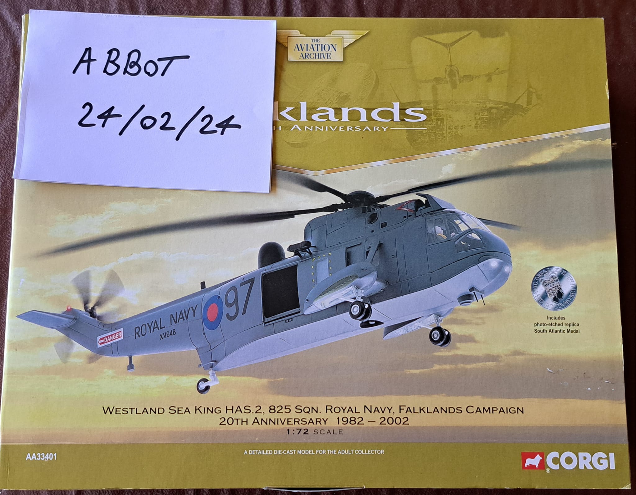 SOLD Corgi Aviation Archive AA33401 Westland Sea King HAS.Mk 2 