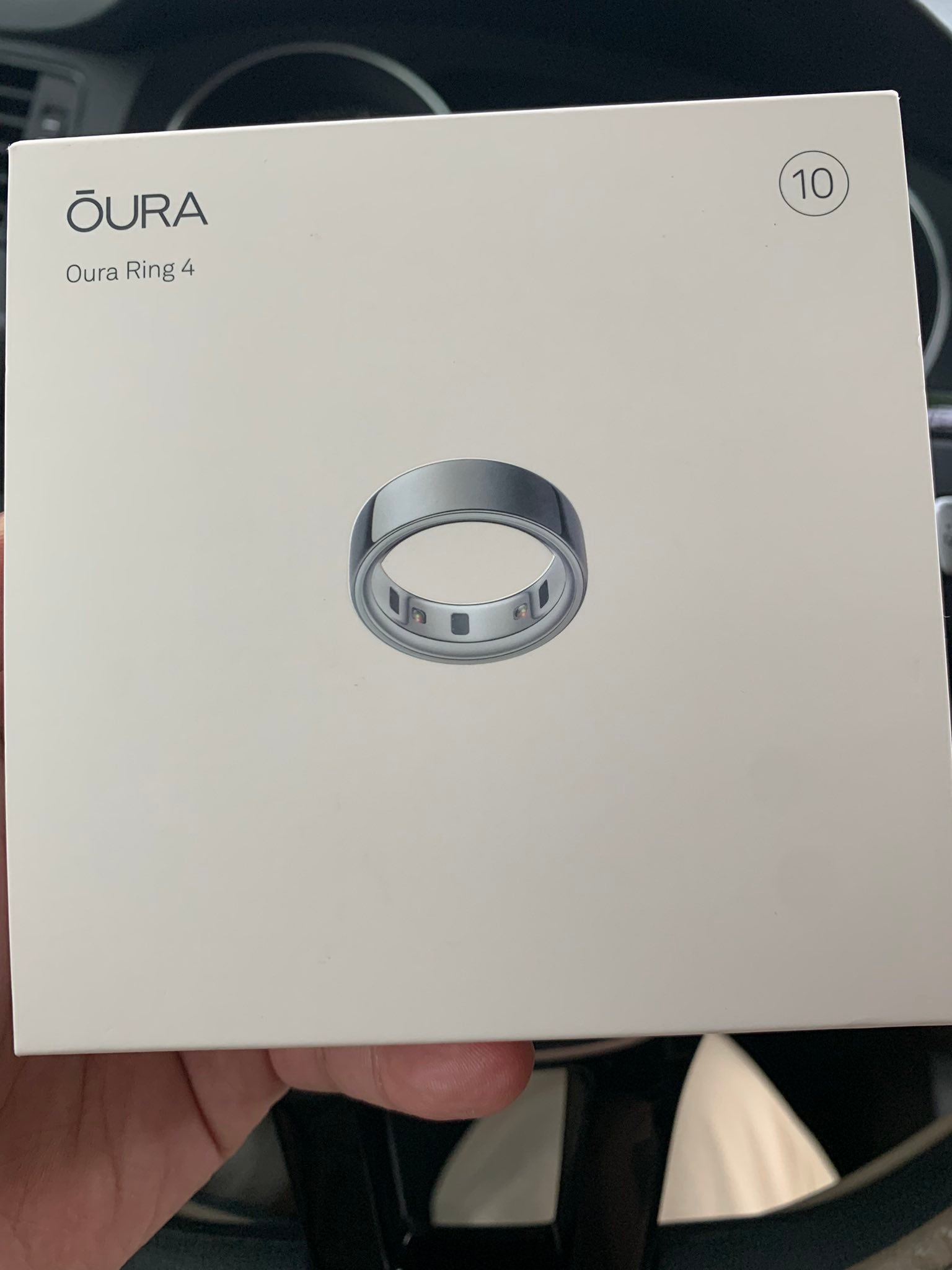 Oura ring 4, size 10, silver. Brand new, never opened