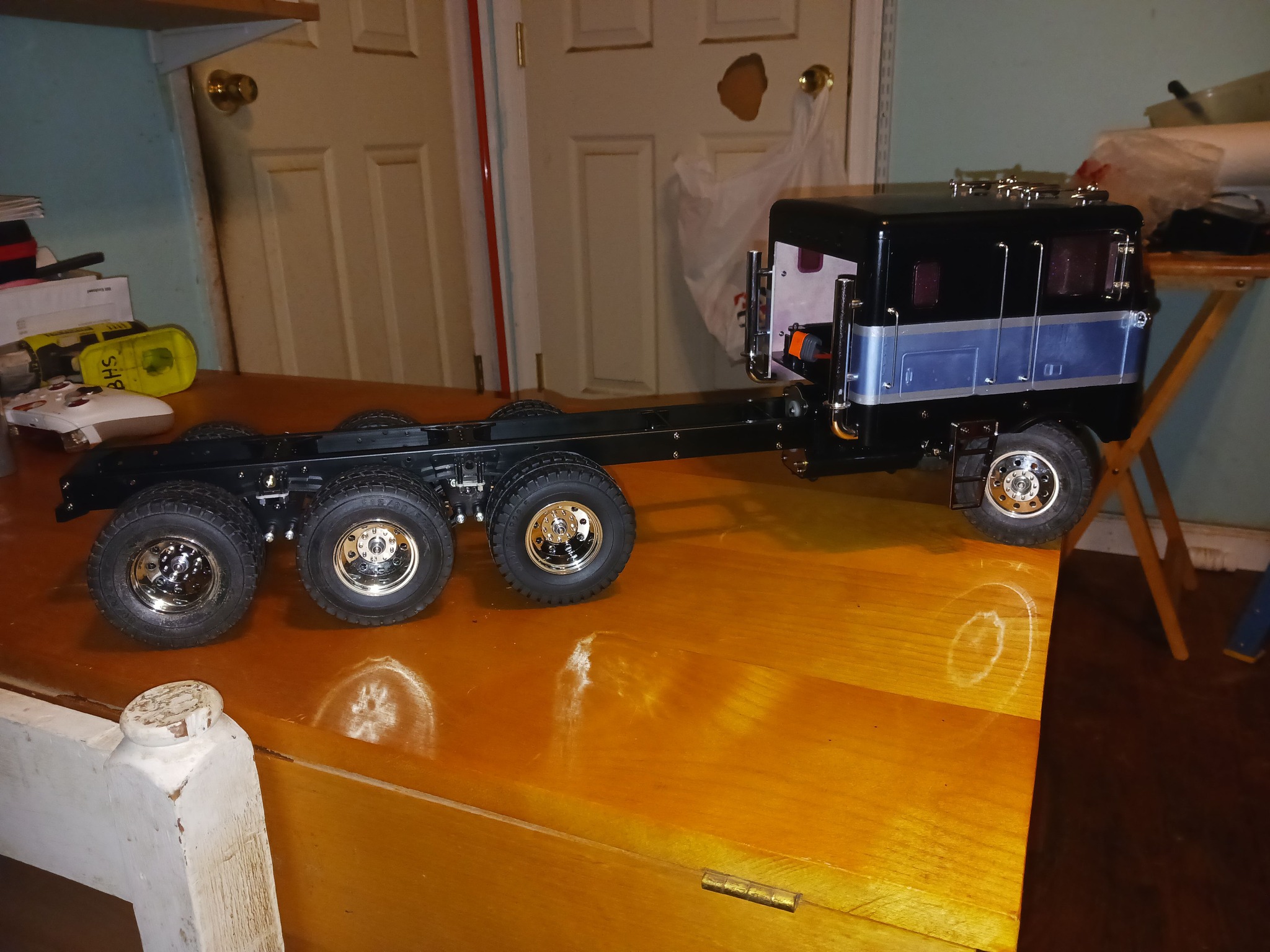 Globe Liner Tamiya Ricambio Piastra Blocco Visiera Sole In Alluminio Per Tamiya RC 1/14 GlobeLiner Semi Camion - Nuovo, Stile Realistico, Perfetto Per Modellismo Piastra Visiera Tamiya GlobeLiner