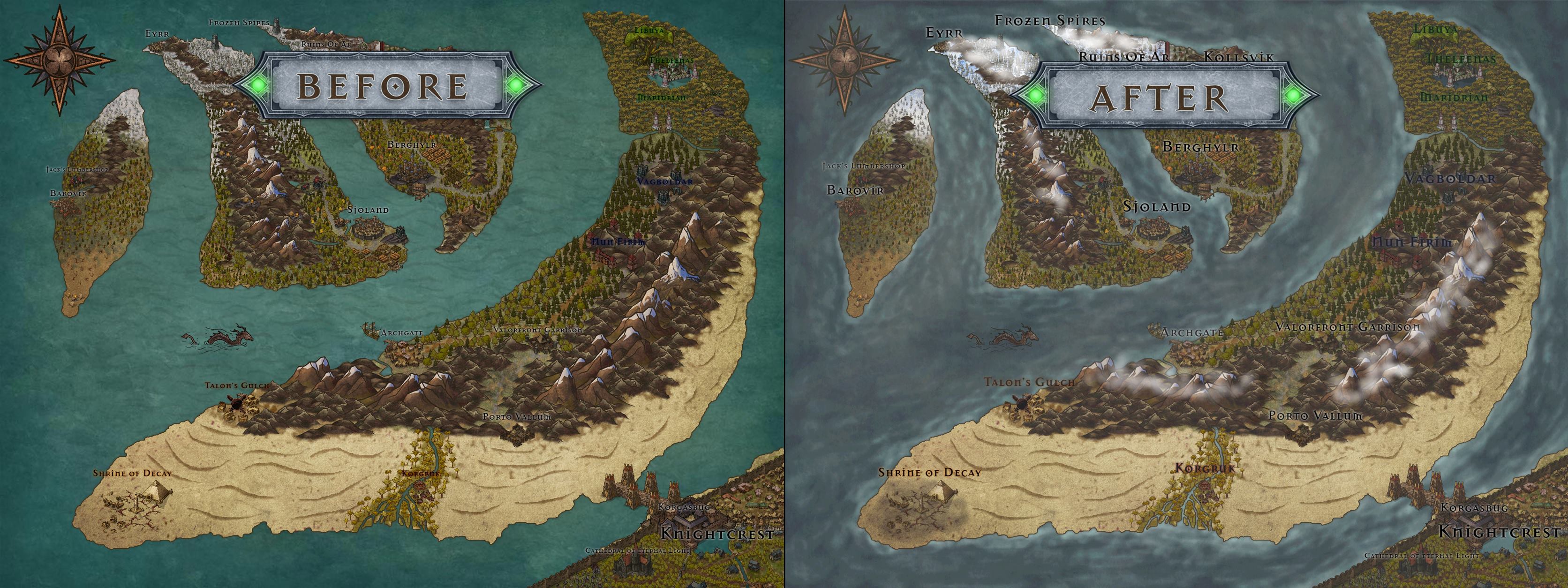 Inkarnate - Map Update Comparison between a map using our New Brush ...