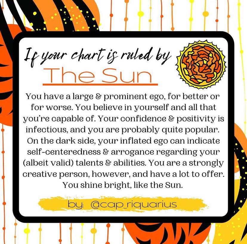 The chart ruler is the placement... - Pocket Rocket Astrology | Facebook