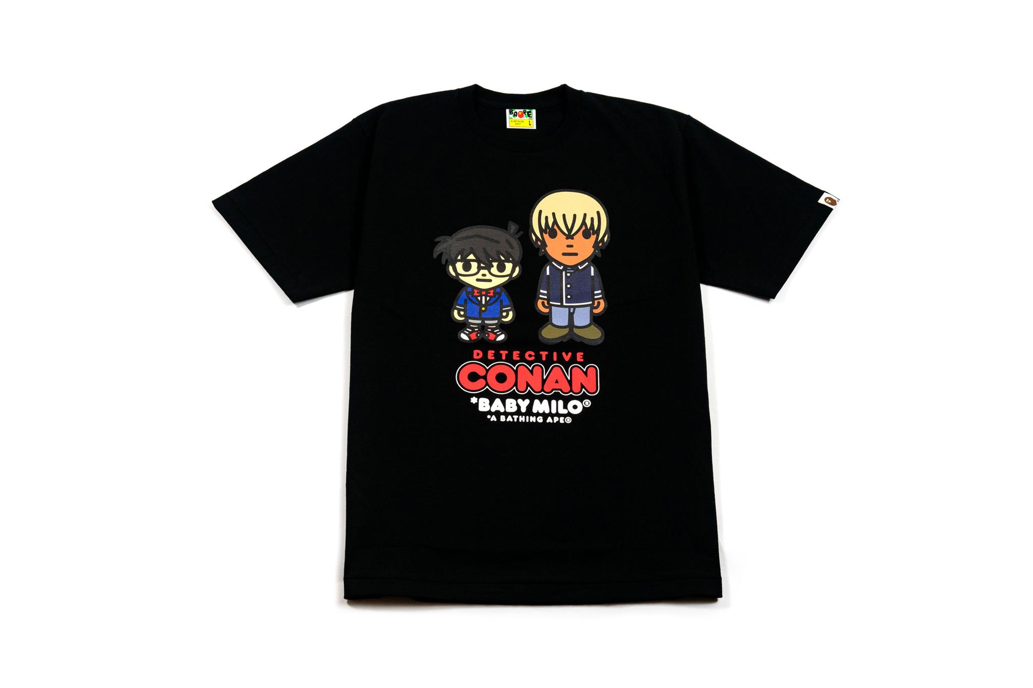 G-LAB - Detective Conan x Bape Baby Milo Amuro Black Tee Size: L