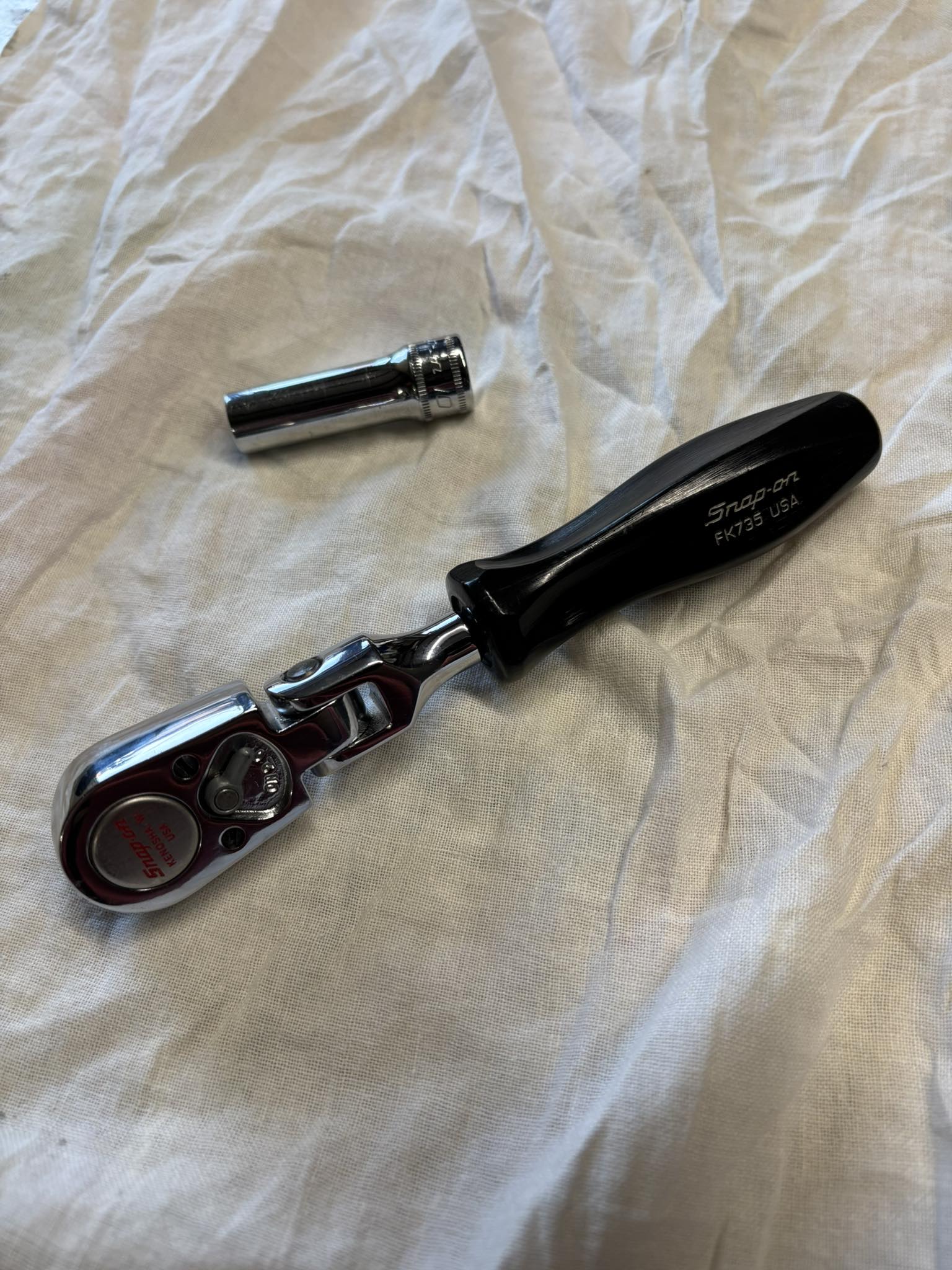 snap-on 3/8 FHLFD80A 首振りラチェット(イエロー) スナップオン 