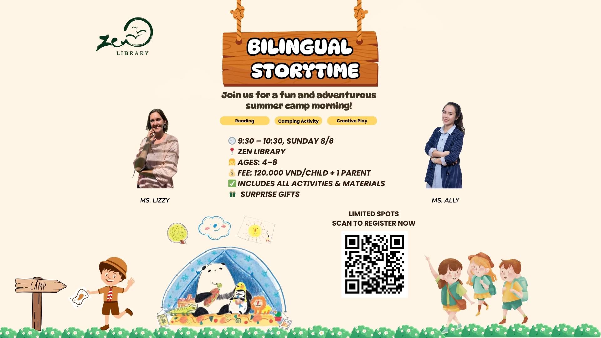 Đọc sách song ngữ tại Zen Library/ Bilingual Storytime at Zen Library