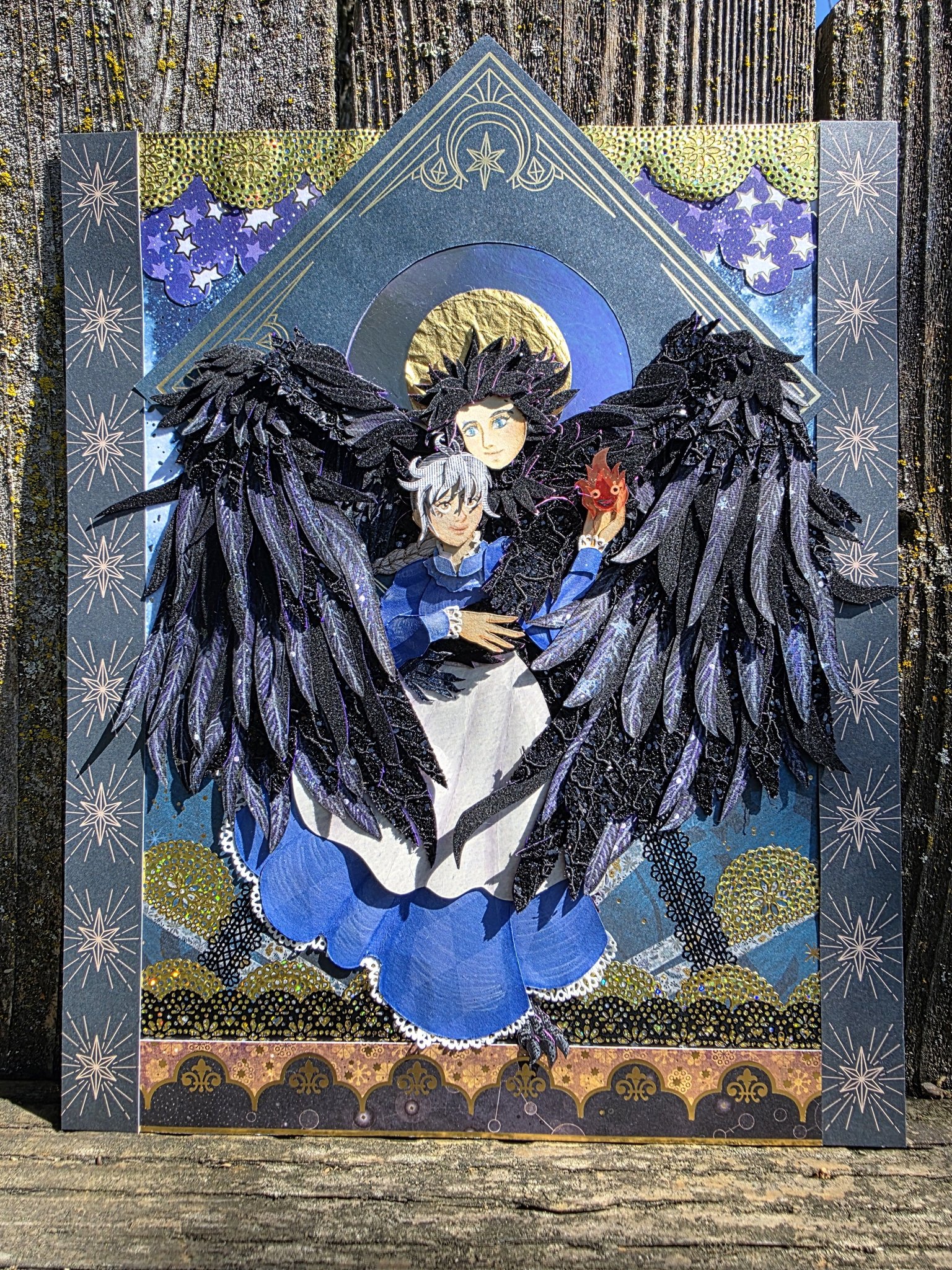 Hand drawn Howl's Moving Castle commission
