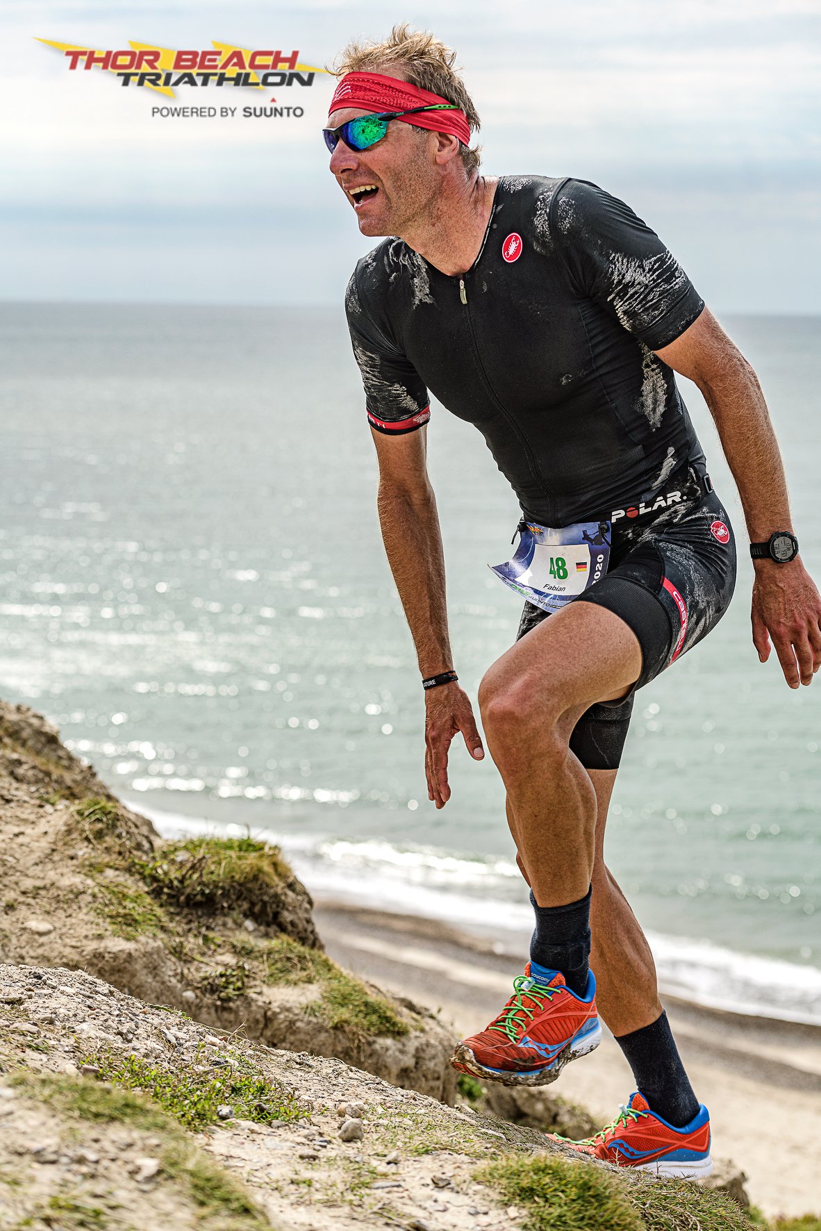 Fabian Rind from Germany fighting... - Thor Beach Triathlon