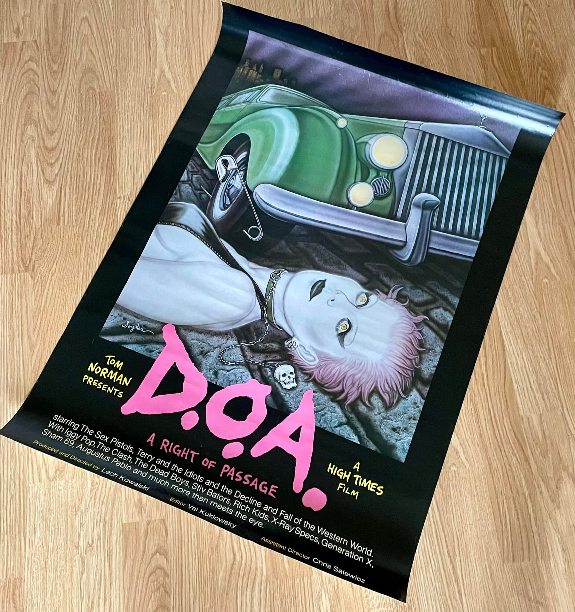 One-of-a-kind DOA 1981 poster with personalized message