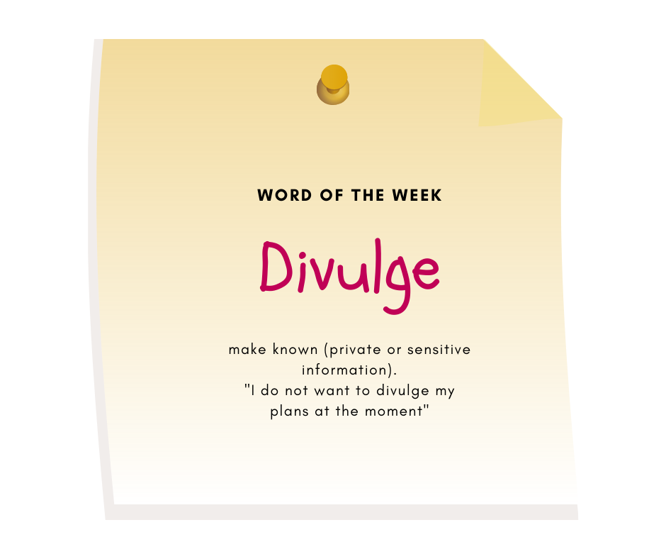 This week's word is 