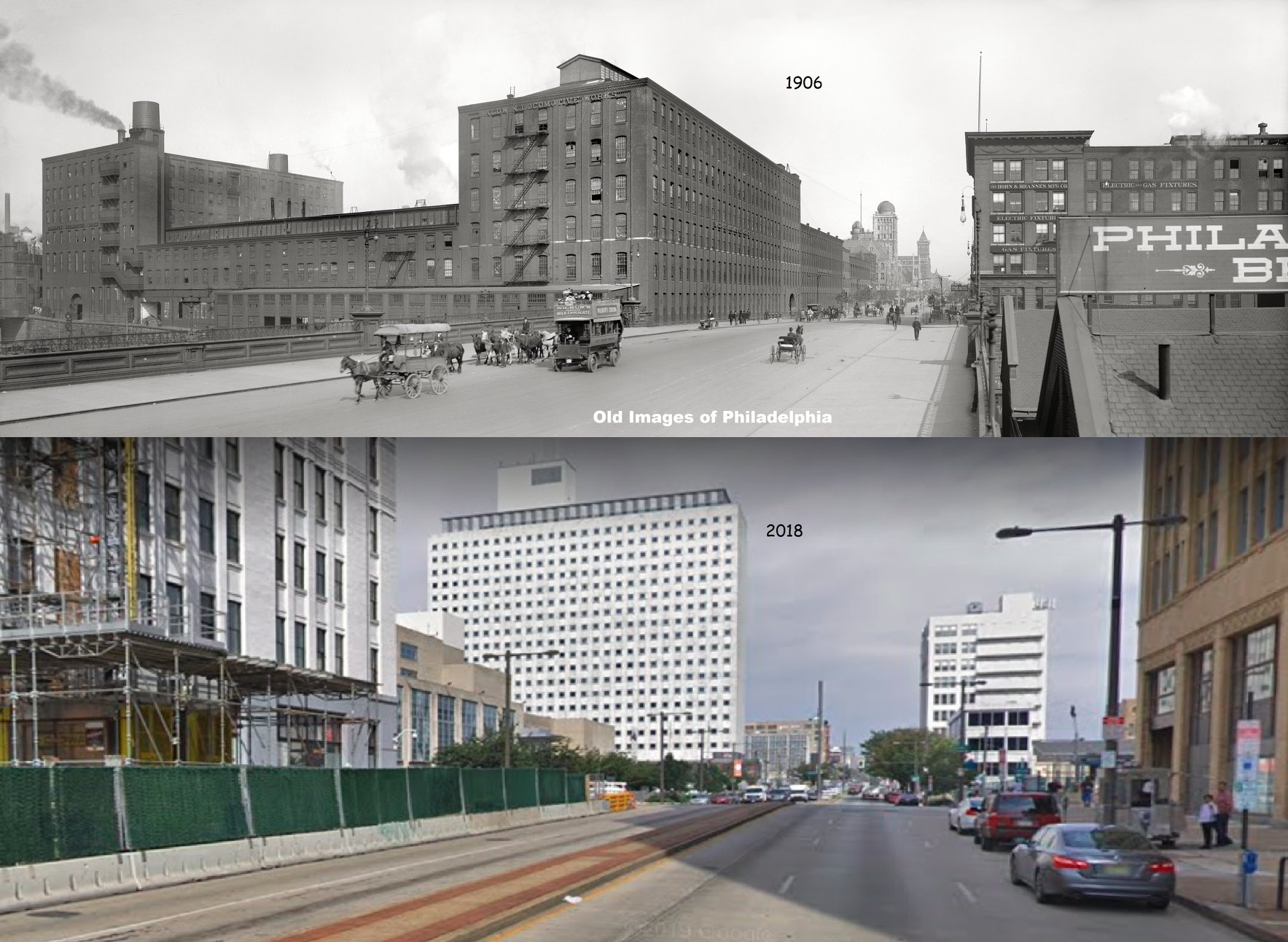 Old Images of Philadelphia - Then and Now: 1906 Vs. 2018. Broad ...