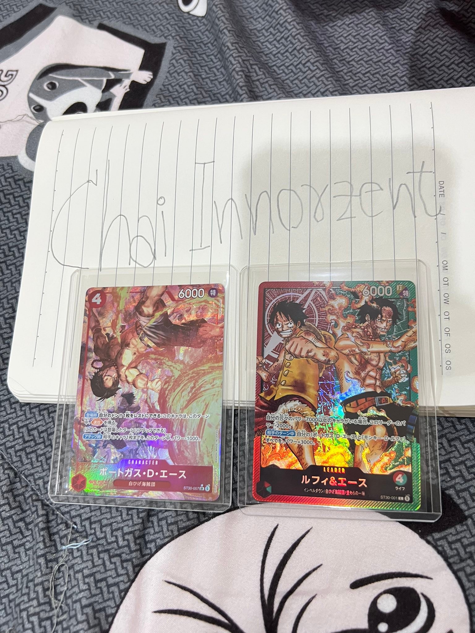 One Piece Card Game ST-30 starter deck with Luffy & Ace