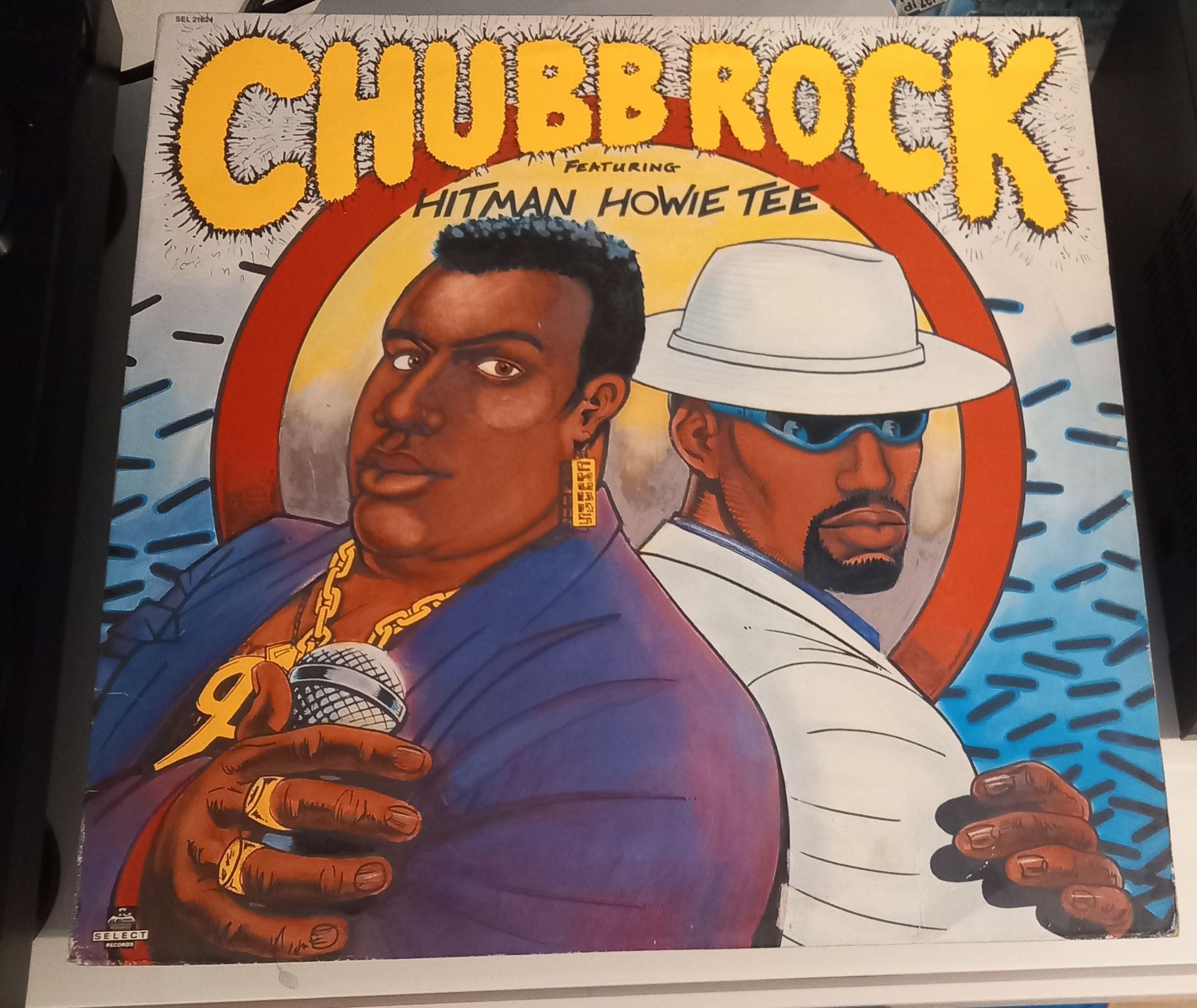 Old school hip hop singer chubb rock standing in front of his 