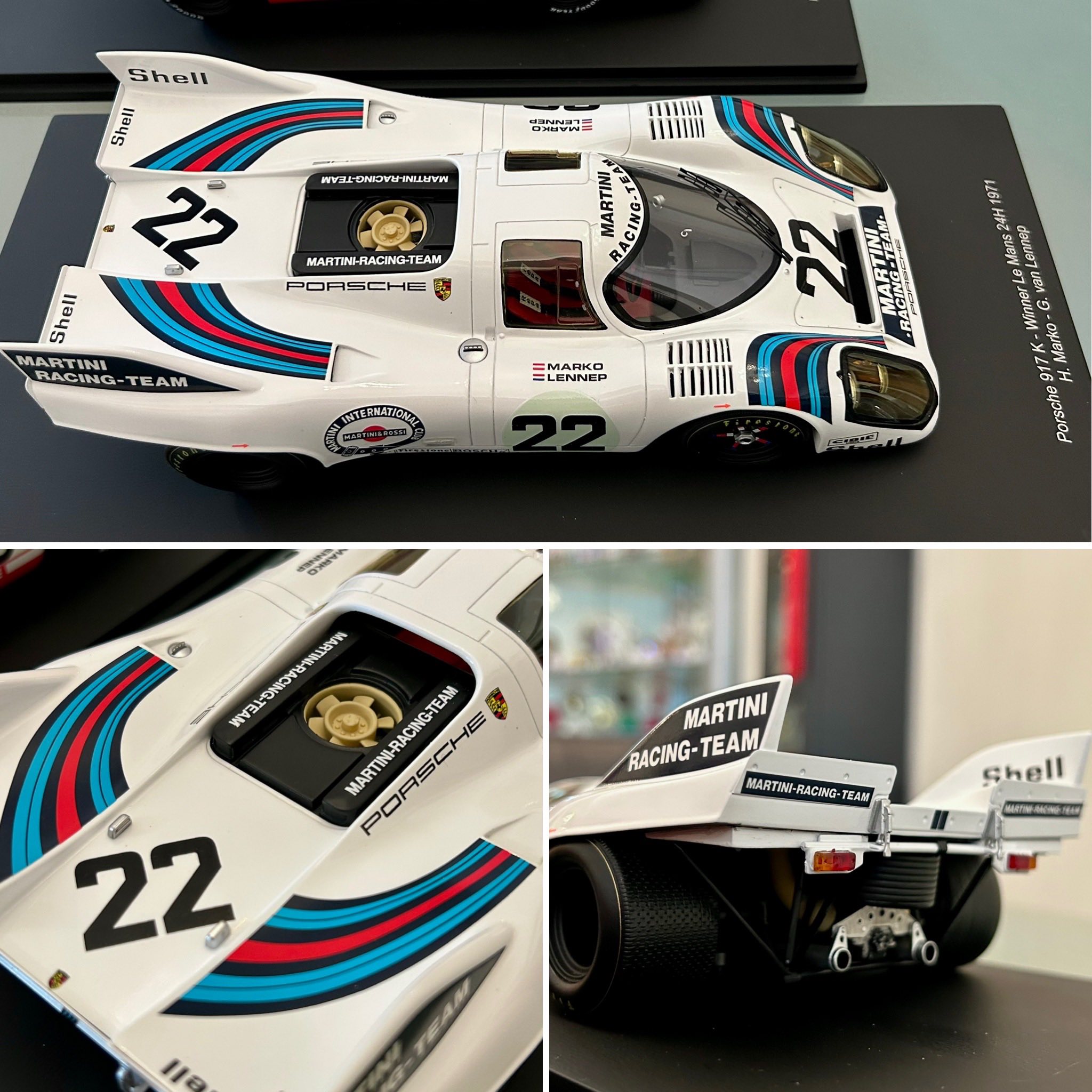Porsche 917K No.22 1971 Le Mans winner 1:18 scale model