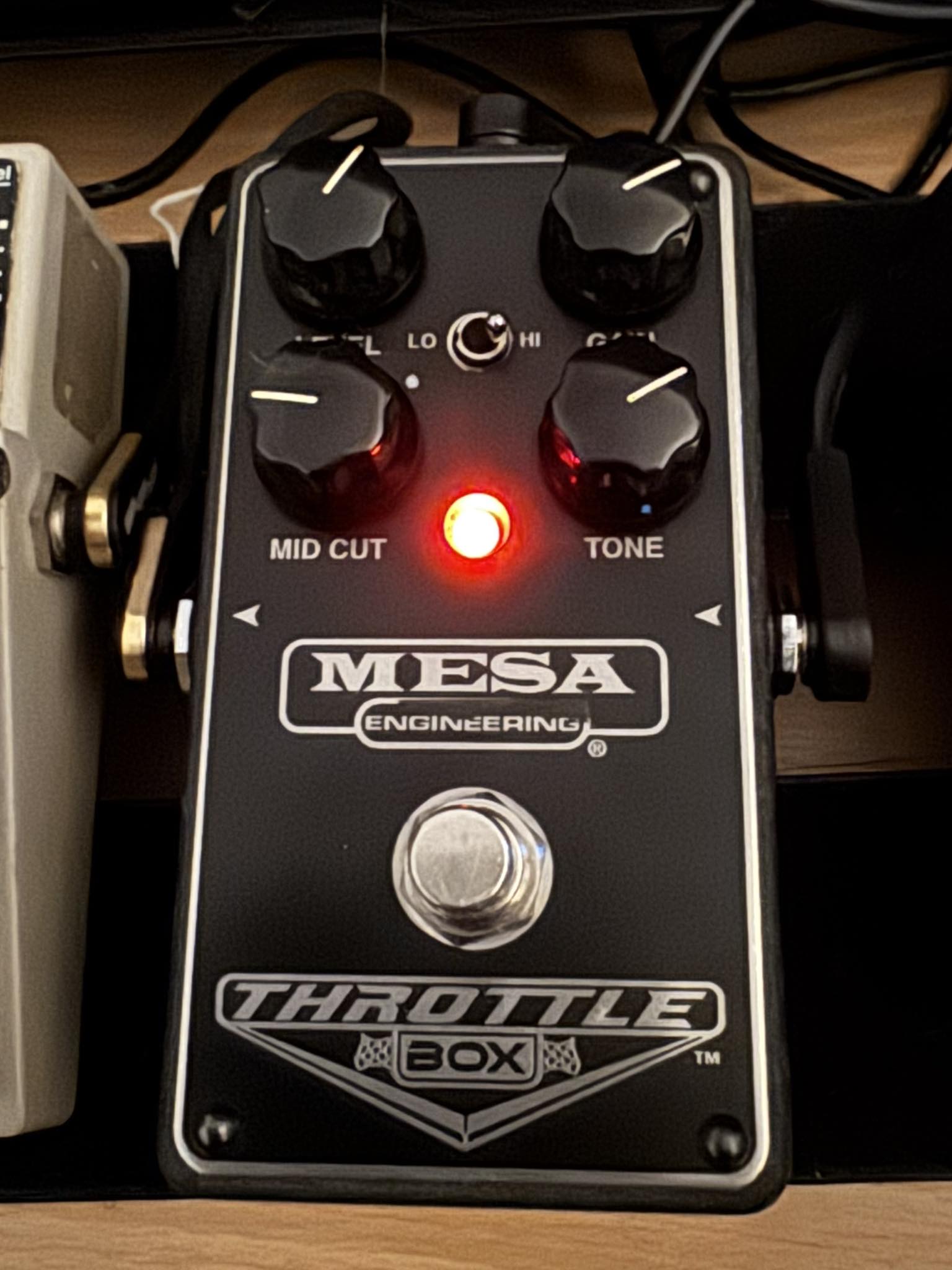 Mesa Engineering Throttle Box pedal for darker 90s sound