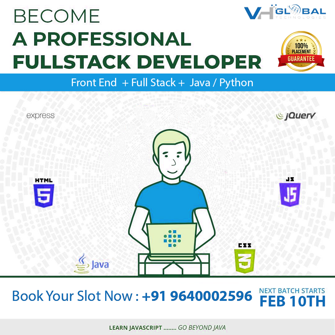 The Next Batch in Full Stack Web... - V H Global Technologies | Facebook