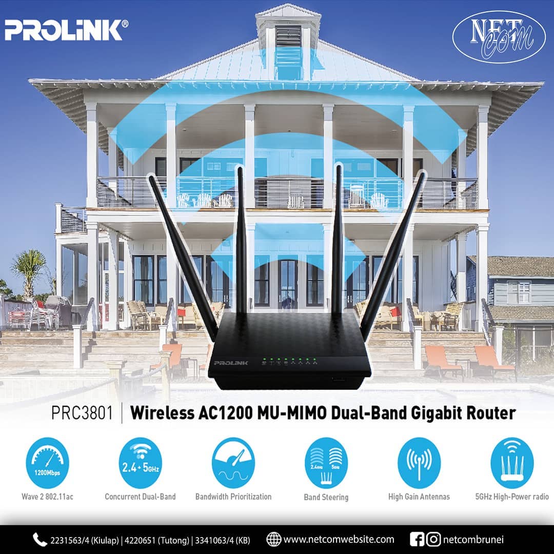 PROLiNK® PRC3801 Wireless-AC... - Netcom Computer House | Facebook