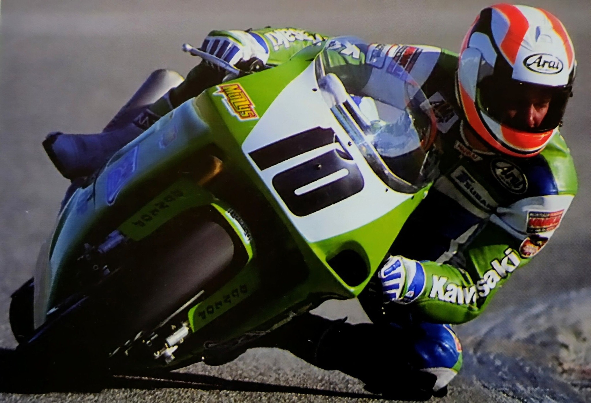 Doug Chandler on Kawasaki motorcycle