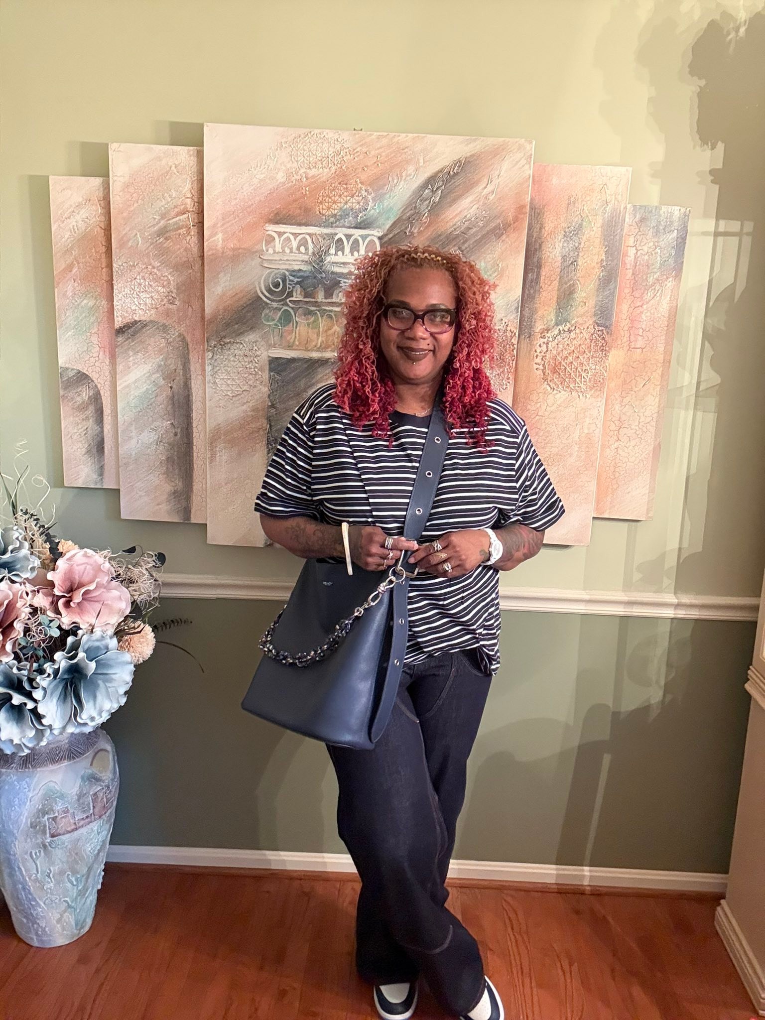 Navy bucket bag obsession in the Coach Circle